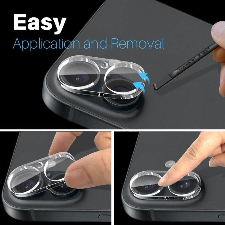 For iPhone 16 / 16 Plus NORTHJO Camera Lens Protector 3D HD Tempered Glass Film(Clear) - free shipping - PMC TechLife - Order now!