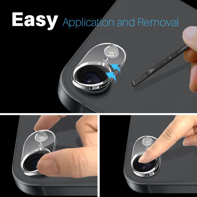 For iPhone 16e NORTHJO Camera Lens Protector 3D HD Tempered Glass Film(Clear) - iPhone 16e Tempered Glass by NORTHJO | Online Shopping South Africa | PMC TechLife | Buy Now Pay Later Mobicred