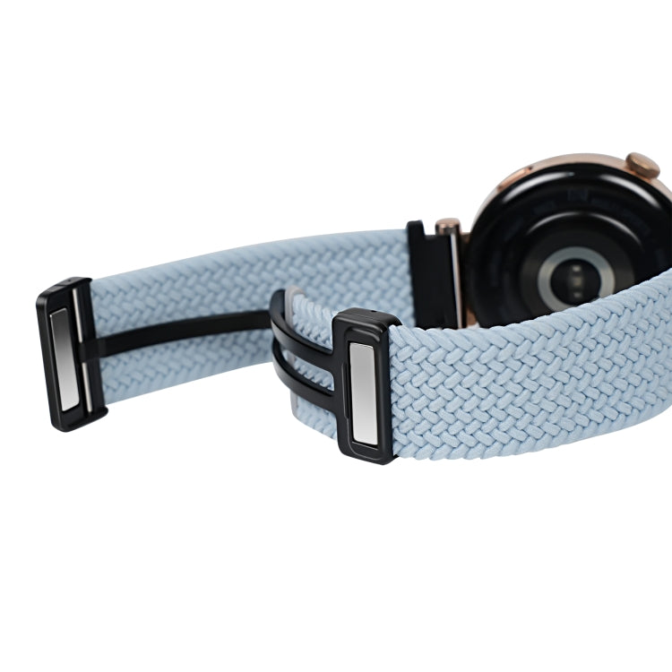 For Ticwatch Pro 3 Ultra 22mm Magnetic Buckle Braided Watch Band(Violet) - free shipping - PMC Jewellery - Order now!