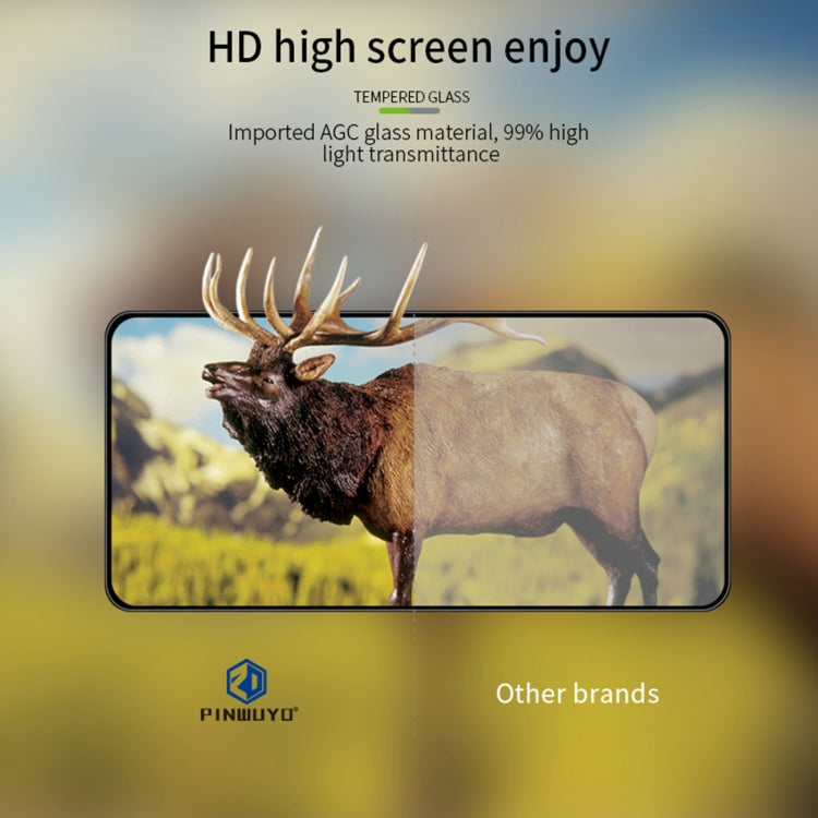 For vivo iQOO Z9 Global PINWUYO 9H 3D Curved Full Screen Explosion-proof Tempered Glass Film(Black) - free shipping - PMC Jewellery - Order now!