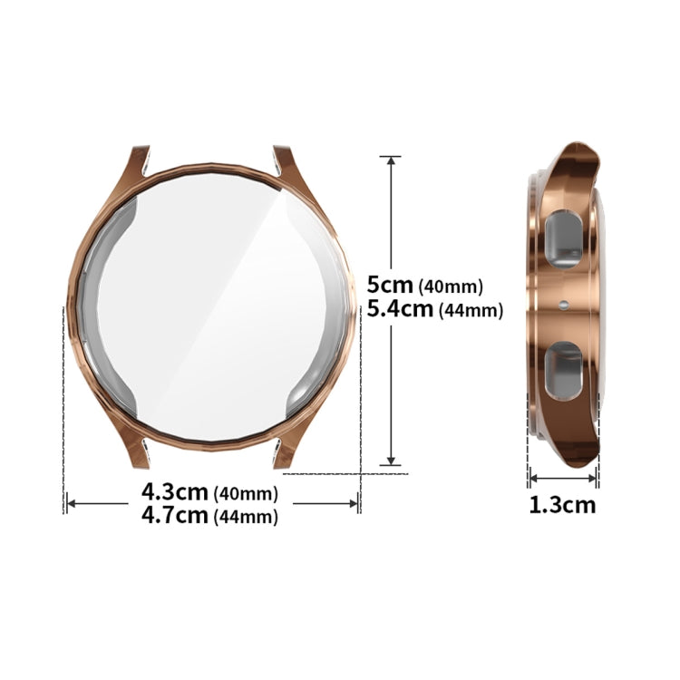 For Samsung Galaxy Watch7 44mm ENKAY Hat-Prince Full Coverage Electroplated Soft TPU Case with Screen Protection(Transparent) - free shipping - PMc TechLife - Order now!