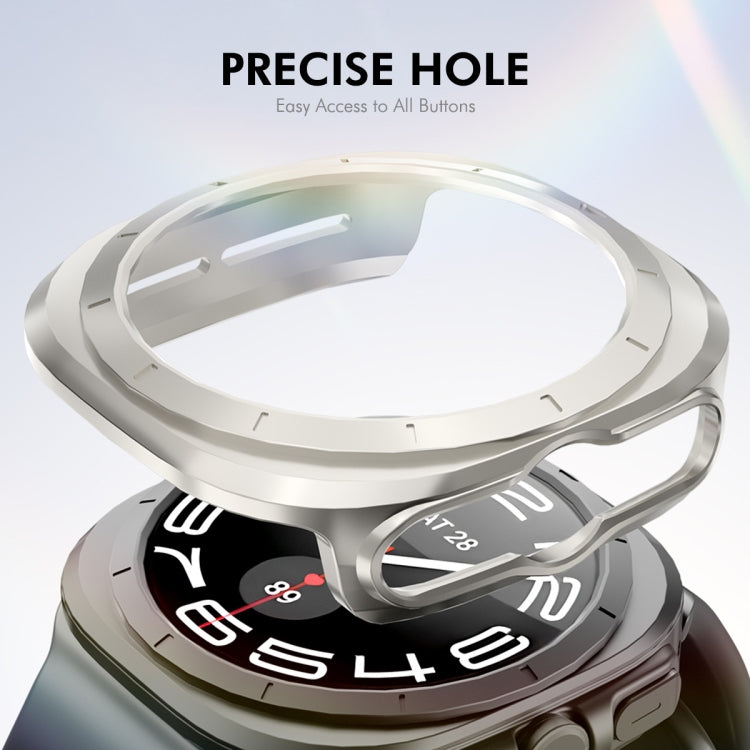 For Samsung Galaxy Watch Ultra 47mm ENKAY Hat-Prince Electroplated Hard PC Case + 0.2mm 9H Glass Screen Protector(Dark Green) - free shipping - PMC Jewellery - Order now!