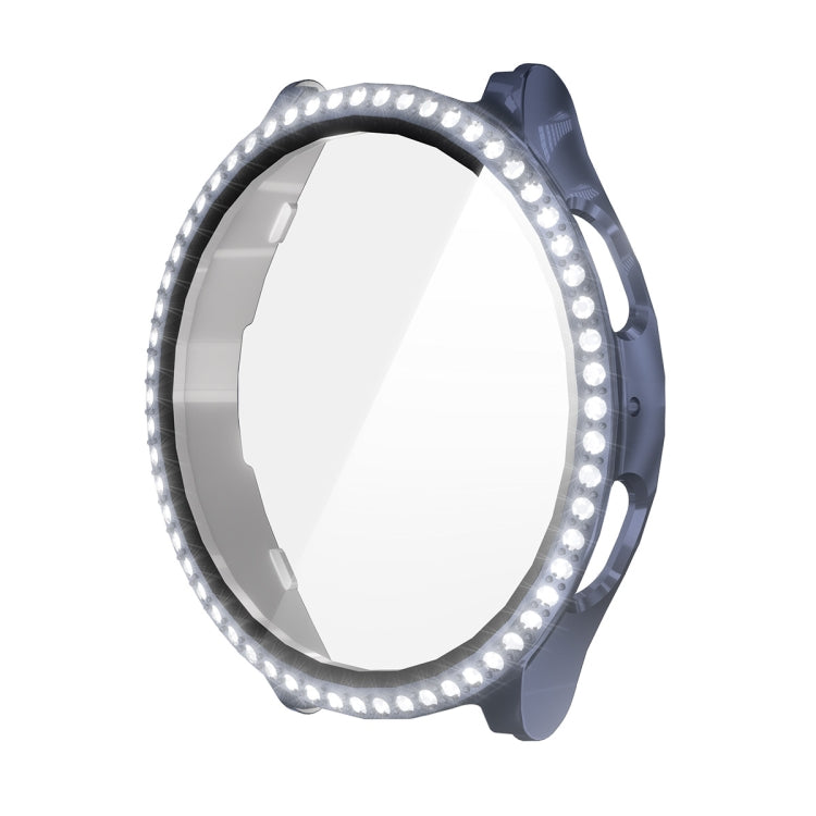 For Samsung Galaxy Watch7 44mm ENKAY Hat-Prince Blink Full Coverage PC + Tempered Glass Film Integrated Watch Case(Dark Blue) - free shipping - PMc TechLife - Order now!
