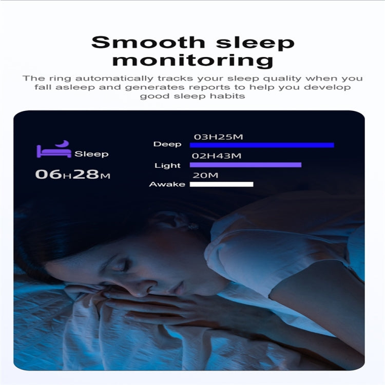 R03 SIZE 12 Smart Ring, Support Heart Rate / Blood Oxygen / Sleep / Multiple Sports Modes(Gold) - Smart Rings / Smart Telephones by PMC TechLife | Online Shopping South Africa | PMC TechLife | Buy Now Pay Later Mobicred