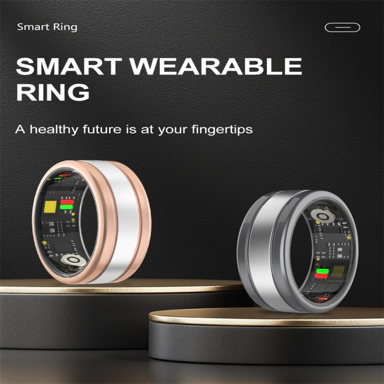 R18 SIZE 8 Smart Ring, Support Heart Rate / Blood Oxygen / Sleep / Multiple Sports Modes(Black) - Smart Rings / Smart Telephones by PMC TechLife | Online Shopping South Africa | PMC TechLife | Buy Now Pay Later Mobicred