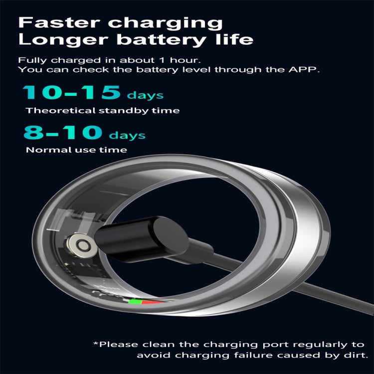 R18 SIZE 10 Smart Ring, Support Heart Rate / Blood Oxygen / Sleep / Multiple Sports Modes(Gold) - Smart Rings / Smart Telephones by PMC TechLife | Online Shopping South Africa | PMC TechLife | Buy Now Pay Later Mobicred