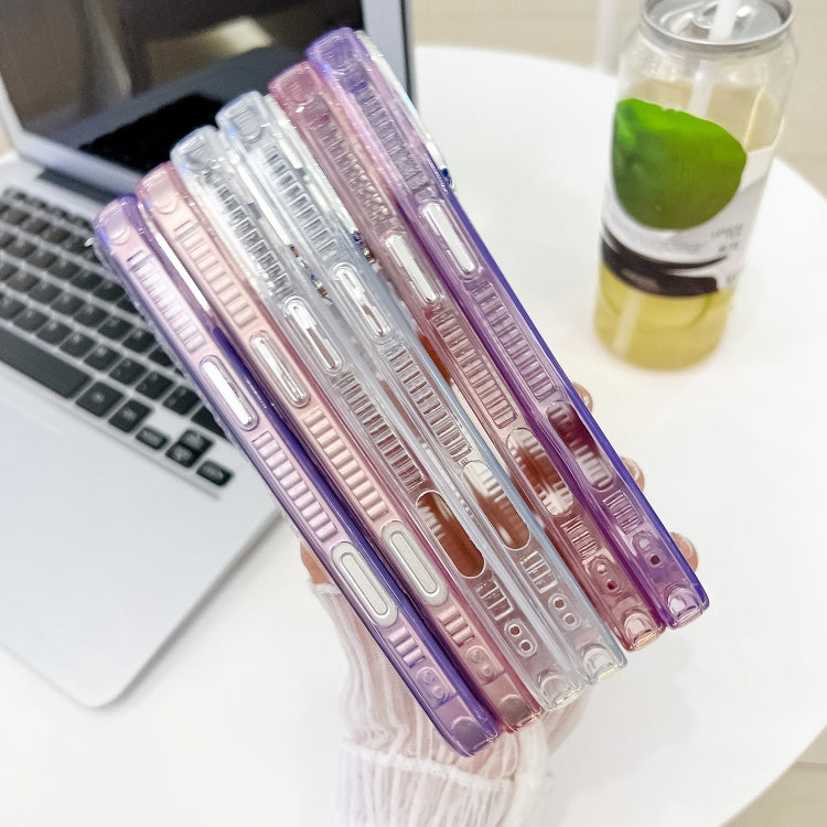 For iPhone 16 Plus Plating Glitter Texture TPU Phone Case with Lens Film(Purple Tinfoil Texture) - iPhone 16 Plus Cases by PMC TechLife | Online Shopping South Africa | PMC TechLife | Buy Now Pay Later Mobicred