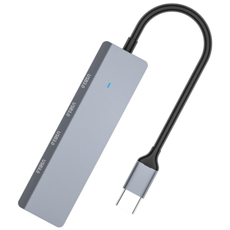 ADS-305C Aluminum Alloy Type-C to 4-Ports USB3.0 USB HUB Laptop Phone Adapter Splitter - USB HUB by PMC Jewellery | Online Shopping South Africa | PMC Jewellery | Buy Now Pay Later Mobicred