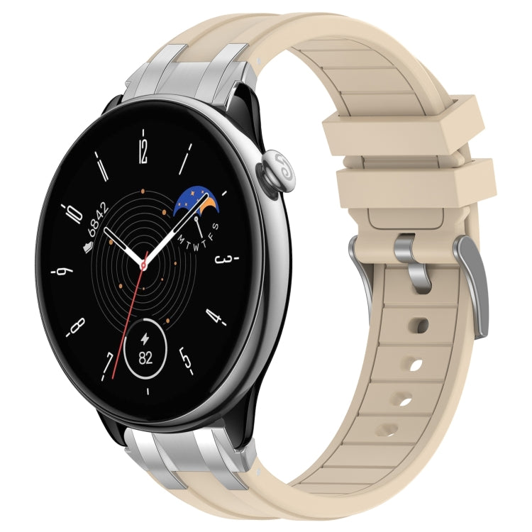 For Amazfit GTR Mini 20mm Quick Release Silver Buckle Royal Silicone Watch Band(Starlight) - free shipping - PMC TechLife - Order now!