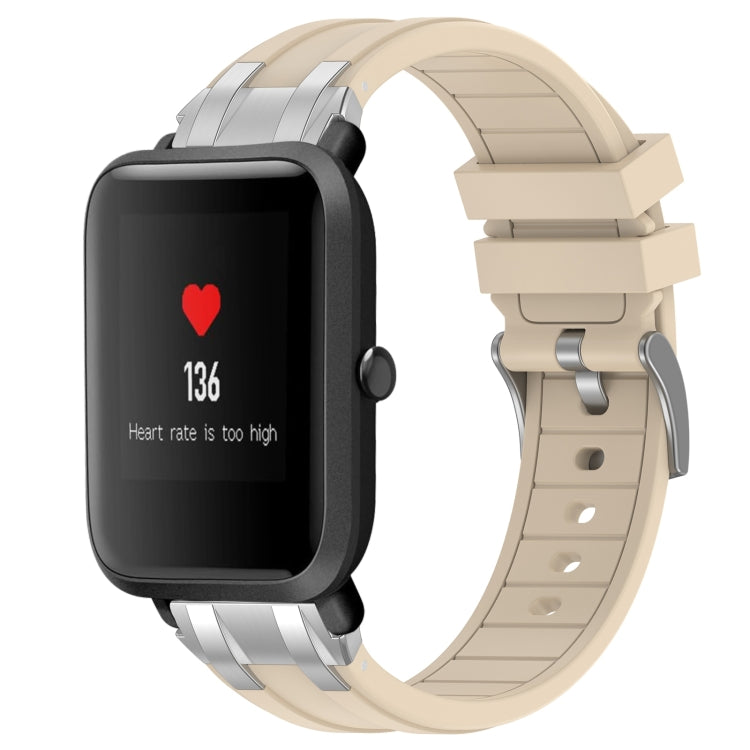 For Amazfit Bip 20mm Quick Release Silver Buckle Royal Silicone Watch Band(Starlight) - free shipping - PMC TechLife - Order now!