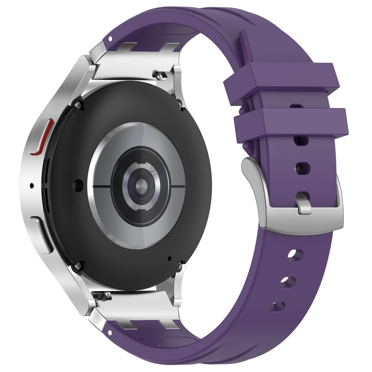 For Honor Watch ES 20mm Quick Release Silver Buckle Royal Silicone Watch Band(Purple) - free shipping - PMC TechLife - Order now!