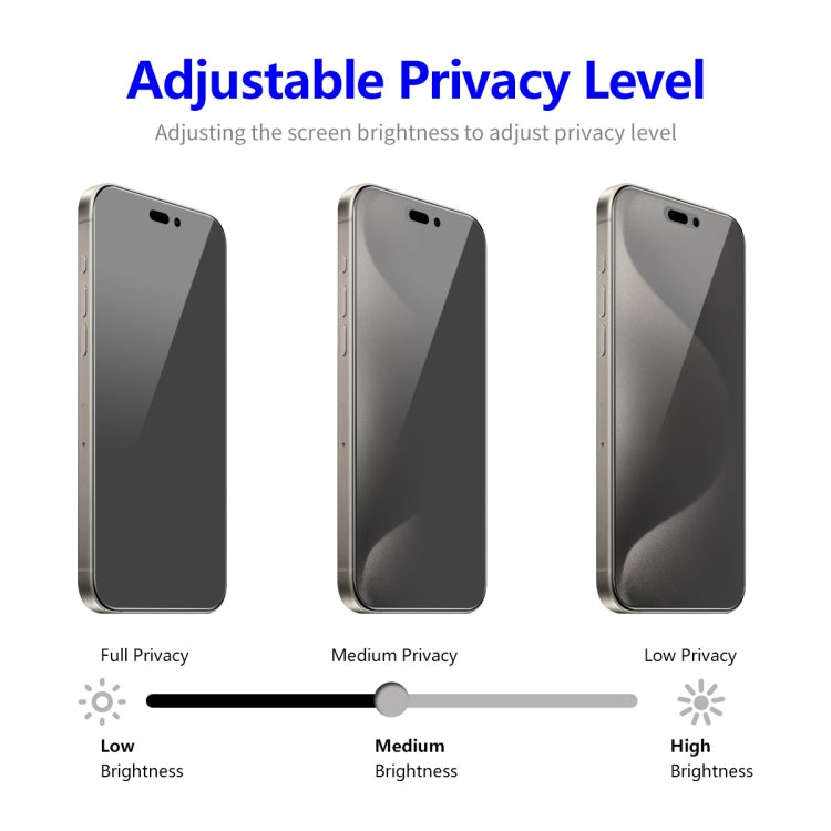 For iPhone 16 Pro 2pcs ENKAY Hat-Prince 28 Degree Anti-peeping Privacy Tempered Glass Film - iPhone 16 Pro Tempered Glass by ENKAY | Online Shopping South Africa | PMC TechLife | Buy Now Pay Later Mobicred