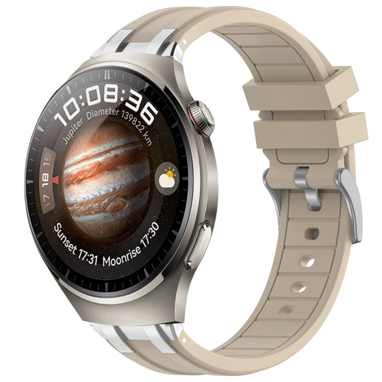 For Huawei Watch 4 22mm Quick Release Silver Buckle Royal Silicone Watch Band(Starlight) - free shipping - PMC TechLife - Order now!