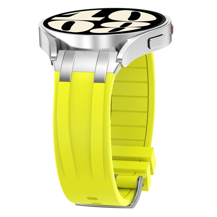 For Huawei Watch3 Pro New 22mm Quick Release Silver Buckle Royal Silicone Watch Band(Vital Yellow) - free shipping - PMC TechLife - Order now!