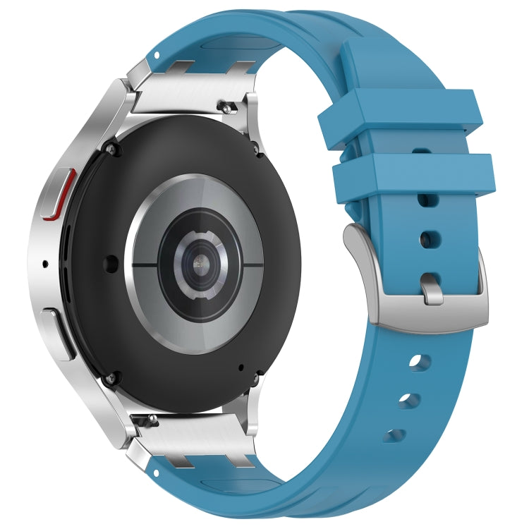 For Huawei Watch GT3 46mm 22mm Quick Release Silver Buckle Royal Silicone Watch Band(Sea Blue) - free shipping - PMC TechLife - Order now!