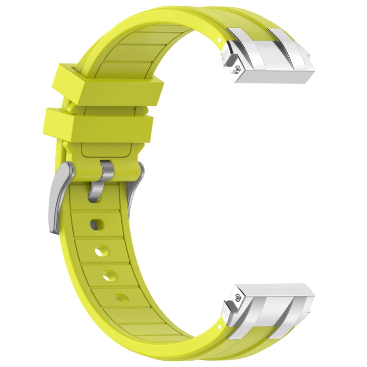 For Honor Watch Dream 22mm Quick Release Silver Buckle Royal Silicone Watch Band(Vital Yellow) - free shipping - PMC TechLife - Order now!