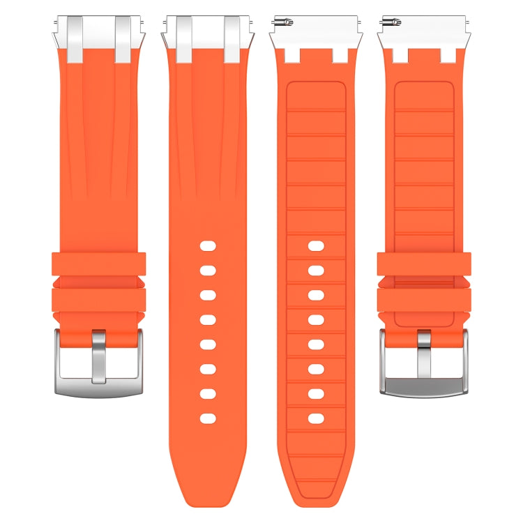 For Honor Watch GS Pro 22mm Quick Release Silver Buckle Royal Silicone Watch Band(Orange) - free shipping - PMC TechLife - Order now!