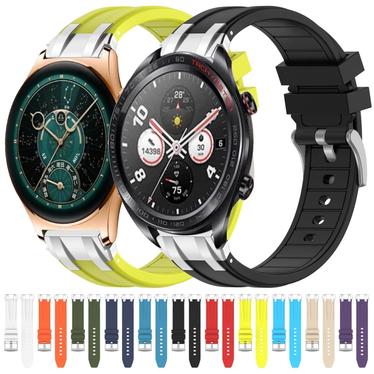 For Honor Watch GS 3i 22mm Quick Release Silver Buckle Royal Silicone Watch Band(Sea Blue) - free shipping - PMC TechLife - Order now!