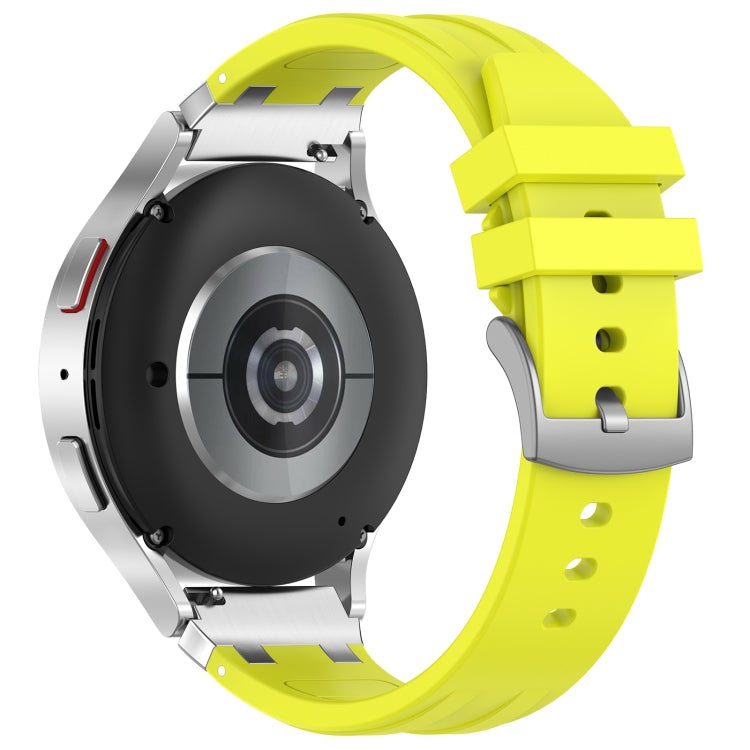 For Amazfit Watch GTR 2 22mm Quick Release Silver Buckle Royal Silicone Watch Band(Vital Yellow) - free shipping - PMC TechLife - Order now!
