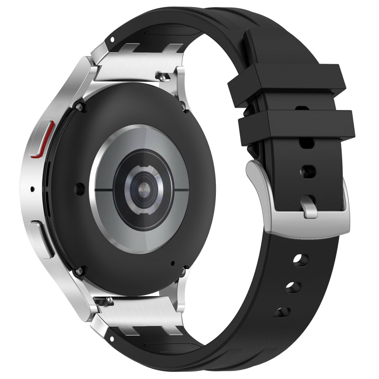 For Amazfit Watch GTR 47mm 22mm Quick Release Silver Buckle Royal Silicone Watch Band(Black) - free shipping - PMC TechLife - Order now!