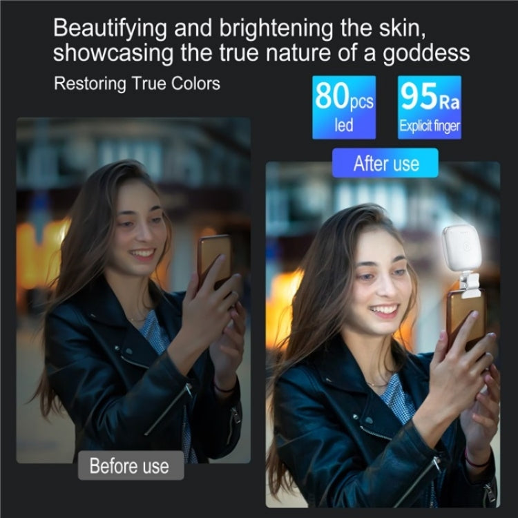 V15 Mini Clip-On Portable LED Fill Light Phone Laptop Video Conference Live Streaming Fill Lamp(Purple) - Selfie Light by PMC TechLife | Online Shopping South Africa | PMC TechLife | Buy Now Pay Later Mobicred