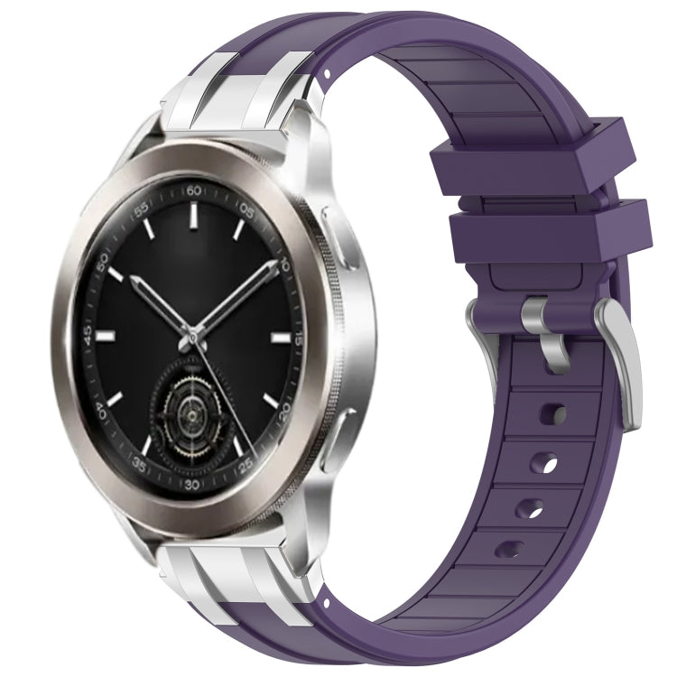 For Xiaomi Watch S3 22mm Quick Release Silver Buckle Royal Silicone Watch Band(Purple) - free shipping - PMC TechLife - Order now!