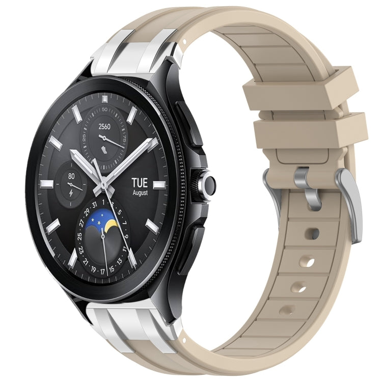 For Xiaomi Watch 2 Pro 22mm Quick Release Silver Buckle Royal Silicone Watch Band(Starlight) - free shipping - PMC TechLife - Order now!