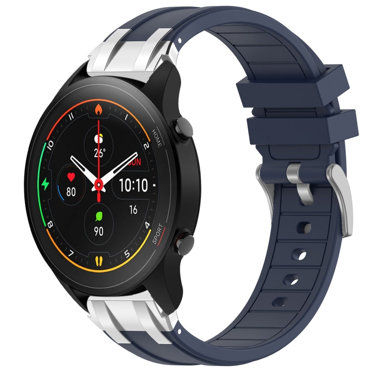 For Xiaomi Watch S1 Pro 22mm Quick Release Silver Buckle Royal Silicone Watch Band(Navy Blue) - free shipping - PMC TechLife - Order now!