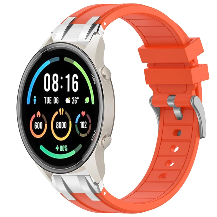 For Xiaomi Watch Sport 22mm Quick Release Silver Buckle Royal Silicone Watch Band(Orange) - free shipping - PMC TechLife - Order now!