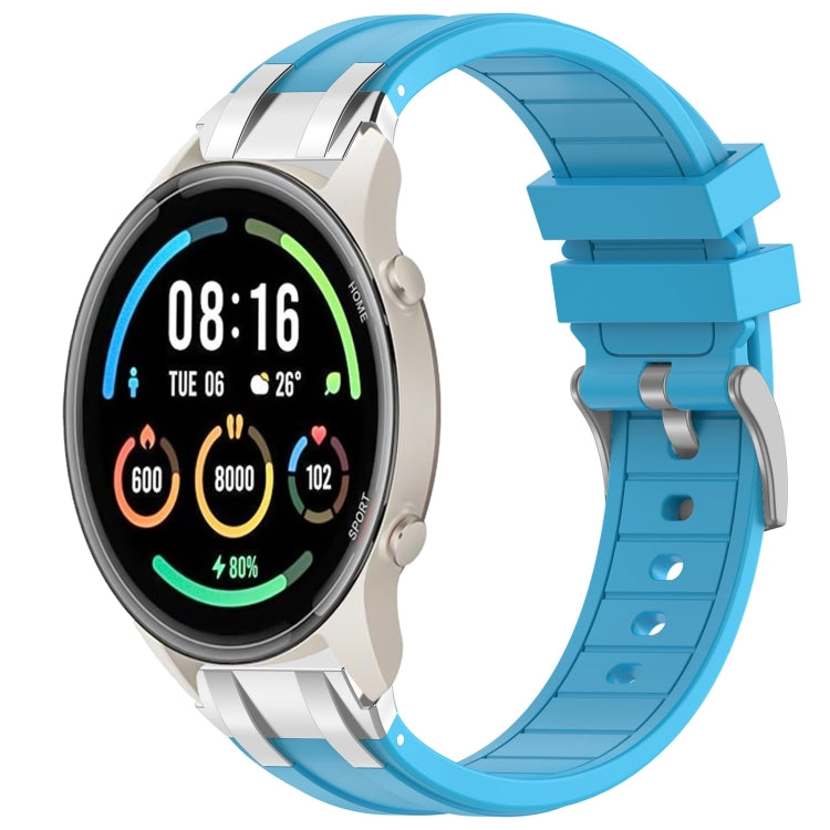 For Xiaomi Watch Sport 22mm Quick Release Silver Buckle Royal Silicone Watch Band(Sky Blue) - free shipping - PMC TechLife - Order now!