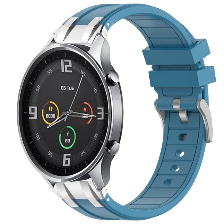 For Xiaomi Watch Color 22mm Quick Release Silver Buckle Royal Silicone Watch Band(Sea Blue) - free shipping - PMC TechLife - Order now!