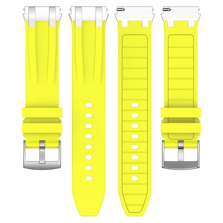 For Garmin Forerunner 265 22mm Quick Release Silver Buckle Royal Silicone Watch Band(Vital Yellow) - free shipping - PMC TechLife - Order now!