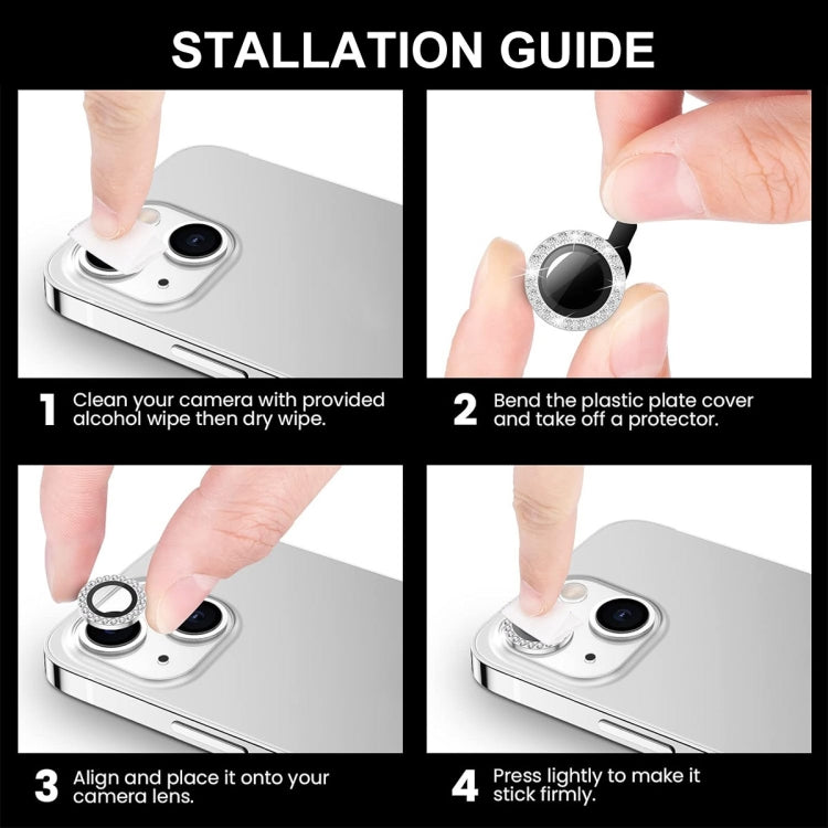 For iPhone 16 Pro / 16 Pro Max ENKAY AR Anti-reflection Individual Diamond Ring Camera Lens Glass Full Film(Deep Green) - free shipping - PMC TechLife - Order now!