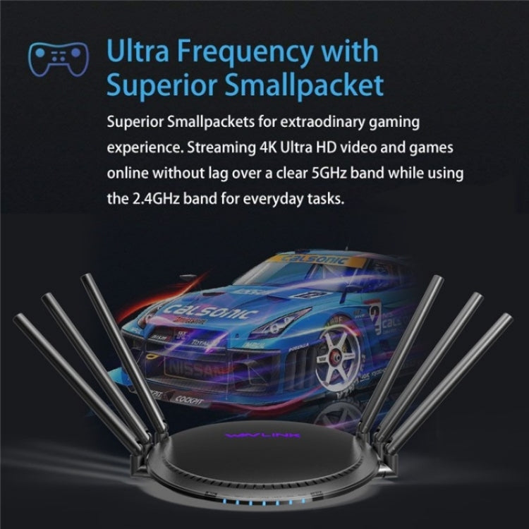 WAVLINK WN531A6 Dual Band Wireless Repeater AC2100 Gigabit Ethernet Port WiFi Router, Plug:US Plug - free shipping - PMC Jewellery - Order now!