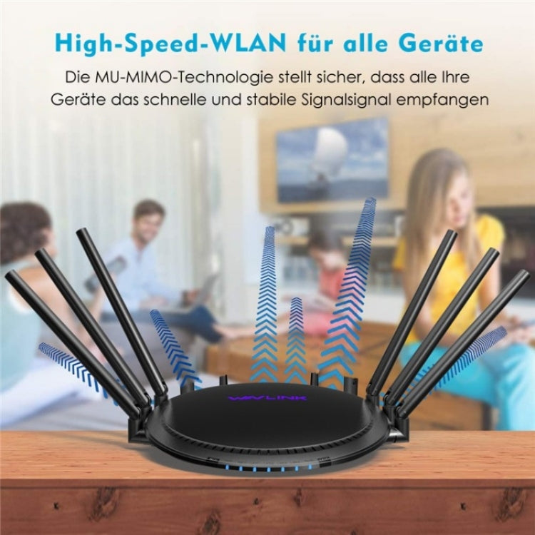 WAVLINK WN531A6 Dual Band Wireless Repeater AC2100 Gigabit Ethernet Port WiFi Router, Plug:US Plug - free shipping - PMC Jewellery - Order now!