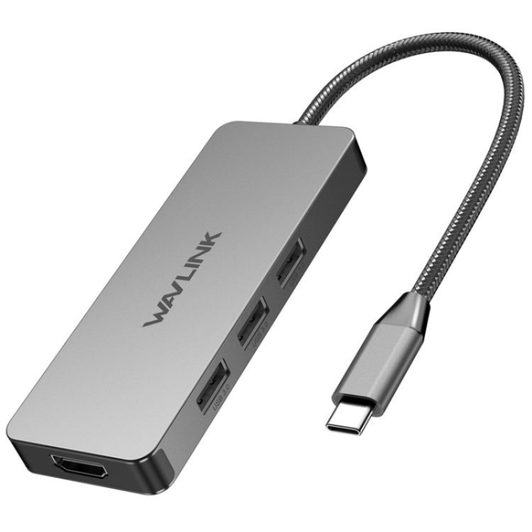 WAVLINK UHP3416 7-in-1 PD100W Charging SD / TF Card Reader 4K HD Type-C Docking Station(Dark Grey) - free shipping - PMC Jewellery - Order now!