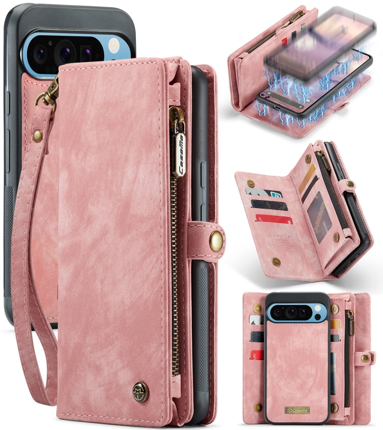 For Google Pixel 9 Pro XL CaseMe 008 Detachable Multifunctional Leather Phone Case(Pink) - free shipping - PMC Jewellery - Order now!