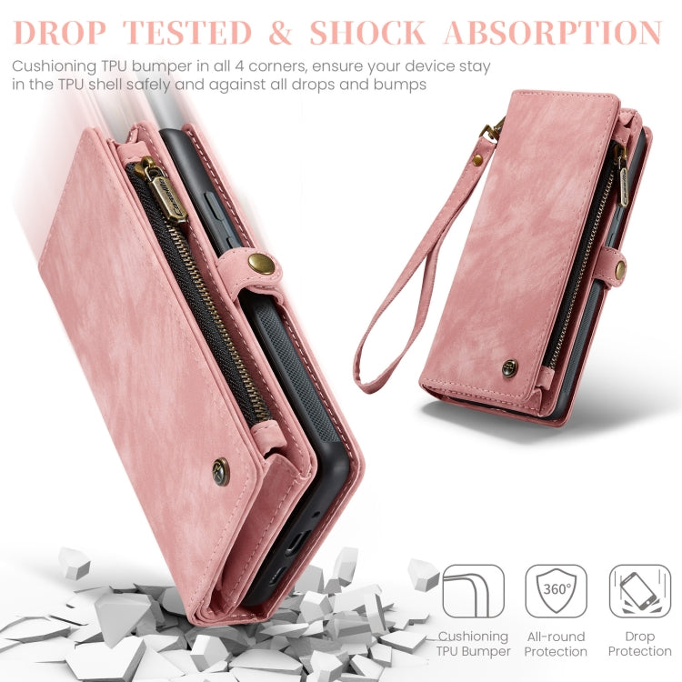 For Google Pixel 9 Pro XL CaseMe 008 Detachable Multifunctional Leather Phone Case(Pink) - free shipping - PMC Jewellery - Order now!