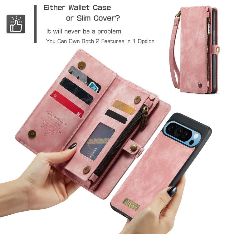 For Google Pixel 9 Pro XL CaseMe 008 Detachable Multifunctional Leather Phone Case(Pink) - free shipping - PMC Jewellery - Order now!