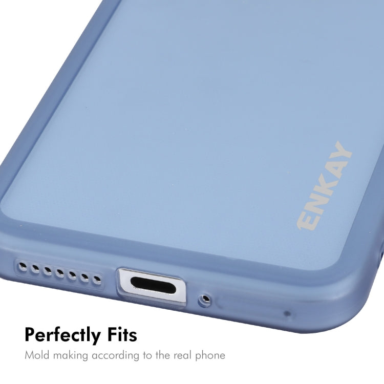 For Xiaomi 14 ENKAY Hat-Prince Translucent Matte TPU Phone Case with Lens Film(White) - free shipping - PMC Jewellery - Order now!
