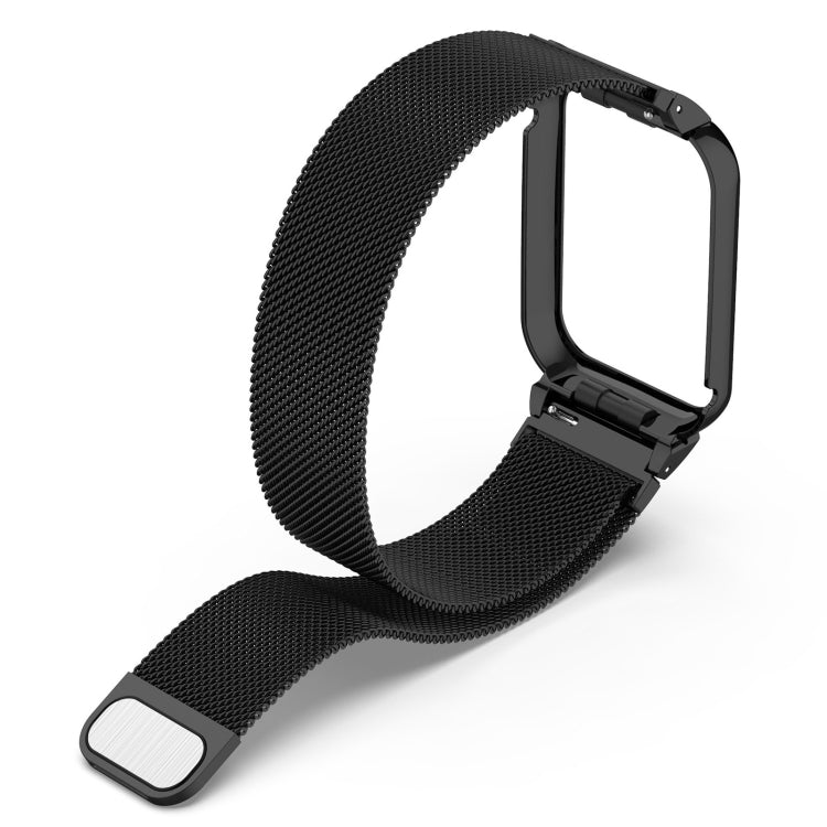 For Xiaomi Mi Band 8 Pro Metal Frame + Milan Magnetic Stainless Steel Integrated Watch Band(Rose Gold) - free shipping - PMC TechLife - Order now!