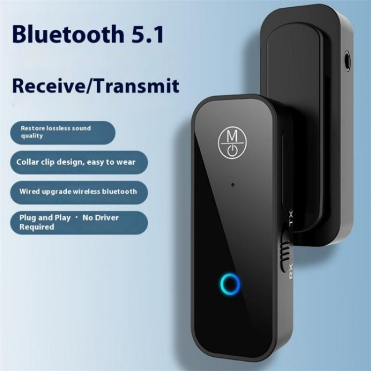 B28 2-In-1 Audio Adapter AUX Connector Bluetooth 5.1 Transmitter Receiver - Bluetooth Car Kits by PMC Jewellery | Online Shopping South Africa | PMC Jewellery | Buy Now Pay Later Mobicred