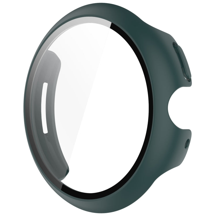 For Google Pixel Watch 3 41mm PC + Tempered Film Integrated Watch Protective Case(Green) - Watch Cases by PMC TechLife | Online Shopping South Africa | PMC TechLife | Buy Now Pay Later Mobicred