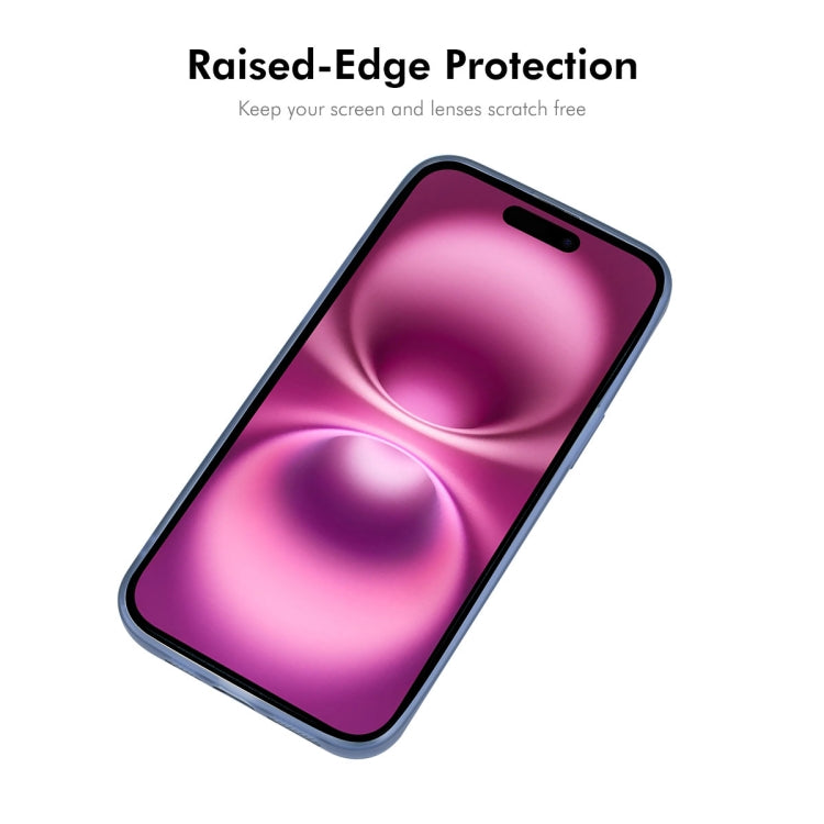 For iPhone 16 Plus ENKAY Hat-Prince Translucent Matte TPU Phone Case with Lens Film + 9H Big Arc Edge Film(White) - free shipping - PMC Jewellery - Order now!