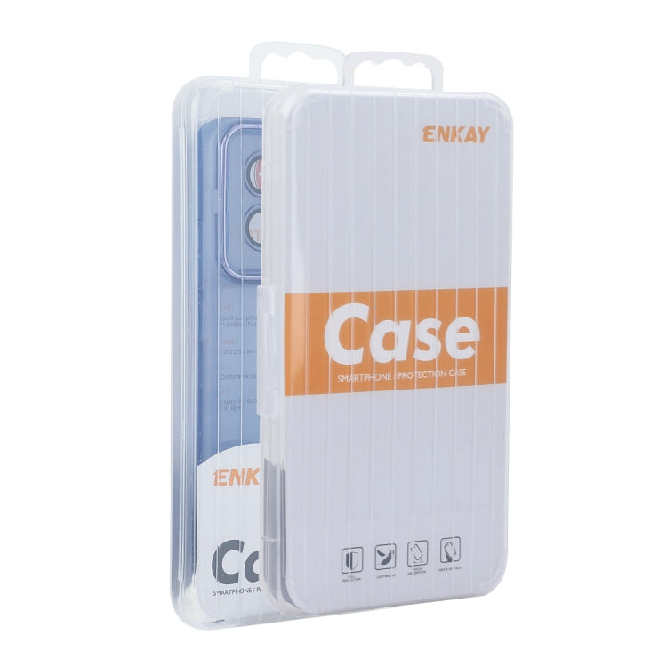 For iPhone 16 Plus ENKAY Hat-Prince Translucent Matte TPU Phone Case with Lens Film + 9H Big Arc Edge Film(White) - free shipping - PMC Jewellery - Order now!