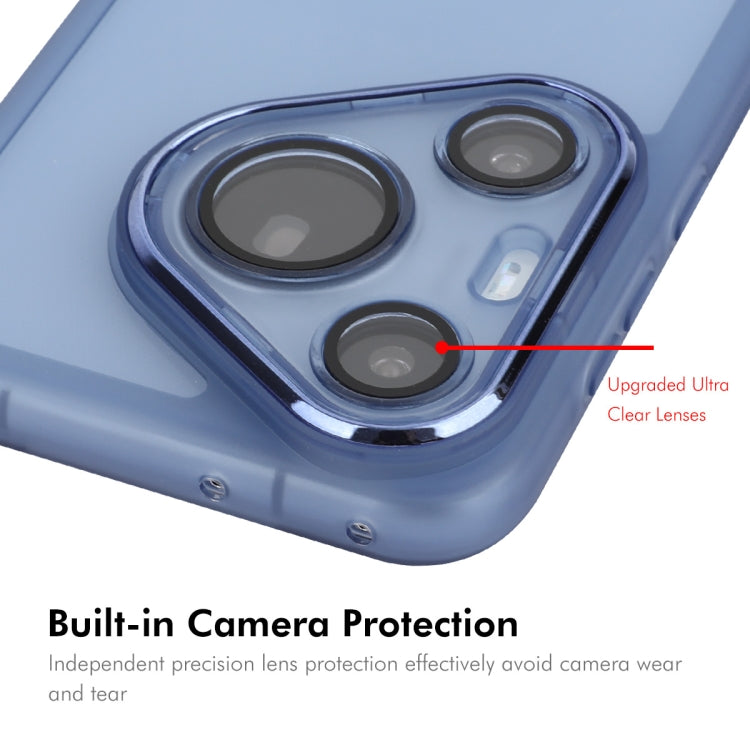 For Huawei Pura 70 Pro / 70 Pro+ ENKAY Hat-Prince Translucent Matte TPU Phone Case with Lens Film + 3D Hot Bending Film(Purple) - free shipping - PMC Jewellery - Order now!