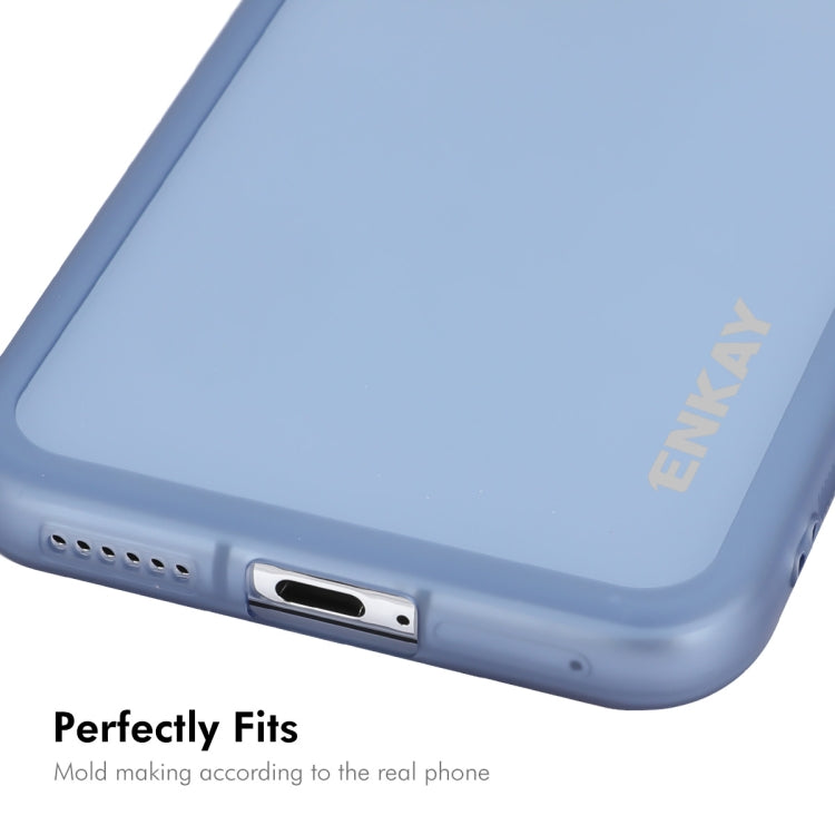 For Huawei Pura 70 Pro / 70 Pro+ ENKAY Hat-Prince Translucent Matte TPU Phone Case with Lens Film + 3D Hot Bending Film(Purple) - free shipping - PMC Jewellery - Order now!