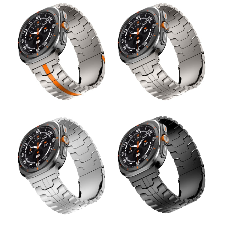 For Samsung Galaxy Watch Ultra 47mm Titanium Alloy Metal Watch Band(Titanium Orange) - free shipping - PMC TechLife - Order now!