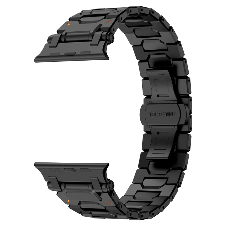 For Apple Watch SE 2023 44mm Pathfinder Stainless Steel Metal Watch Band(Black) - free shipping - PMC TechLife - Order now!
