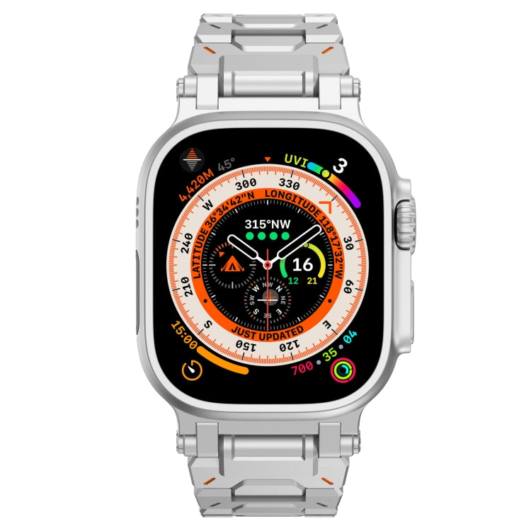 For Apple Watch SE 2023 44mm Pathfinder Stainless Steel Metal Watch Band(Silver) - free shipping - PMC TechLife - Order now!